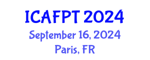 International Conference on Active Food Packaging Technologies (ICAFPT) September 16, 2024 - Paris, France