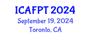 International Conference on Active Food Packaging Technologies (ICAFPT) September 19, 2024 - Toronto, Canada