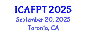 International Conference on Active Food Packaging Technologies (ICAFPT) September 20, 2025 - Toronto, Canada