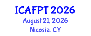 International Conference on Active Food Packaging Technologies (ICAFPT) August 21, 2026 - Nicosia, Cyprus International Conference on Active Food Packaging Technologies (ICAFPT) August 21, 2026 - Nicosia, Cyprus