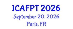 International Conference on Active Food Packaging Technologies (ICAFPT) September 20, 2026 - Paris, France