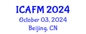 International Conference on Actuarial and Financial Mathematics (ICAFM) October 03, 2024 - Beijing, China
