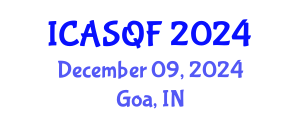 International Conference on Actuarial Science and Quantitative Finance (ICASQF) December 09, 2024 - Goa, India