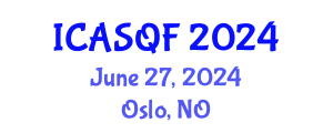 International Conference on Actuarial Science and Quantitative Finance (ICASQF) June 27, 2024 - Oslo, Norway