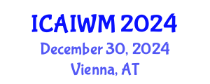 International Conference on Adaptive and Integrative Water Management (ICAIWM) December 30, 2024 - Vienna, Austria