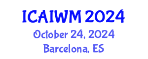 International Conference on Adaptive and Integrative Water Management (ICAIWM) October 24, 2024 - Barcelona, Spain