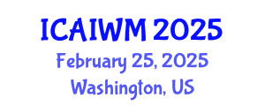 International Conference on Adaptive and Integrative Water Management (ICAIWM) February 25, 2025 - Washington, United States