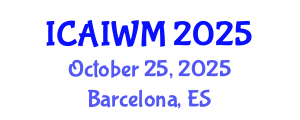 International Conference on Adaptive and Integrative Water Management (ICAIWM) October 25, 2025 - Barcelona, Spain