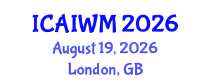 International Conference on Adaptive and Integrative Water Management (ICAIWM) August 19, 2026 - London, United Kingdom