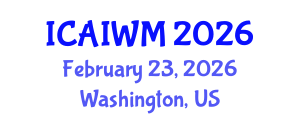 International Conference on Adaptive and Integrative Water Management (ICAIWM) February 23, 2026 - Washington, United States International Conference on Adaptive and Integrative Water Management (ICAIWM) February 23, 2026 - Washington, United States
