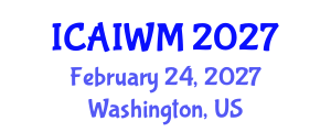 International Conference on Adaptive and Integrative Water Management (ICAIWM) February 24, 2027 - Washington, United States
