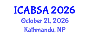 International Conference on Adaptive Buildings for Sustainable Architecture (ICABSA) October 21, 2026 - Kathmandu, Nepal International Conference on Adaptive Buildings for Sustainable Architecture (ICABSA) October 21, 2026 - Kathmandu, Nepal
