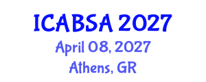 International Conference on Adaptive Buildings for Sustainable Architecture (ICABSA) April 08, 2027 - Athens, Greece International Conference on Adaptive Buildings for Sustainable Architecture (ICABSA) April 08, 2027 - Athens, Greece