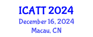 International Conference on Addiction Treatment and Therapy (ICATT) December 16, 2024 - Macau, China
