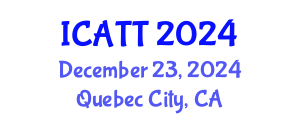 International Conference on Addiction Treatment and Therapy (ICATT) December 23, 2024 - Quebec City, Canada