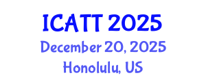 International Conference on Addiction Treatment and Therapy (ICATT) December 20, 2025 - Honolulu, United States