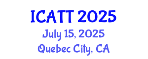 International Conference on Addiction Treatment and Therapy (ICATT) July 15, 2025 - Quebec City, Canada