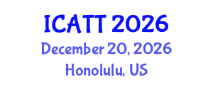 International Conference on Addiction Treatment and Therapy (ICATT) December 20, 2026 - Honolulu, United States International Conference on Addiction Treatment and Therapy (ICATT) December 20, 2026 - Honolulu, United States