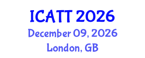 International Conference on Addiction Treatment and Therapy (ICATT) December 09, 2026 - London, United Kingdom International Conference on Addiction Treatment and Therapy (ICATT) December 09, 2026 - London, United Kingdom