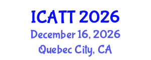 International Conference on Addiction Treatment and Therapy (ICATT) December 16, 2026 - Quebec City, Canada International Conference on Addiction Treatment and Therapy (ICATT) December 16, 2026 - Quebec City, Canada