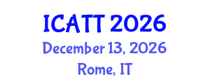 International Conference on Addiction Treatment and Therapy (ICATT) December 13, 2026 - Rome, Italy International Conference on Addiction Treatment and Therapy (ICATT) December 13, 2026 - Rome, Italy
