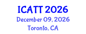 International Conference on Addiction Treatment and Therapy (ICATT) December 09, 2026 - Toronto, Canada International Conference on Addiction Treatment and Therapy (ICATT) December 09, 2026 - Toronto, Canada