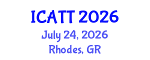 International Conference on Addiction Treatment and Therapy (ICATT) July 24, 2026 - Rhodes, Greece International Conference on Addiction Treatment and Therapy (ICATT) July 24, 2026 - Rhodes, Greece