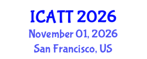 International Conference on Addiction Treatment and Therapy (ICATT) November 01, 2026 - San Francisco, United States International Conference on Addiction Treatment and Therapy (ICATT) November 01, 2026 - San Francisco, United States