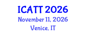 International Conference on Addiction Treatment and Therapy (ICATT) November 11, 2026 - Venice, Italy International Conference on Addiction Treatment and Therapy (ICATT) November 11, 2026 - Venice, Italy
