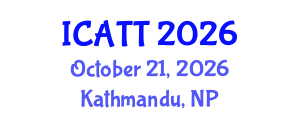 International Conference on Addiction Treatment and Therapy (ICATT) October 21, 2026 - Kathmandu, Nepal International Conference on Addiction Treatment and Therapy (ICATT) October 21, 2026 - Kathmandu, Nepal