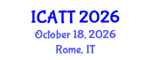 International Conference on Addiction Treatment and Therapy (ICATT) October 18, 2026 - Rome, Italy International Conference on Addiction Treatment and Therapy (ICATT) October 18, 2026 - Rome, Italy