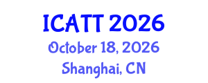 International Conference on Addiction Treatment and Therapy (ICATT) October 18, 2026 - Shanghai, China International Conference on Addiction Treatment and Therapy (ICATT) October 18, 2026 - Shanghai, China