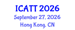 International Conference on Addiction Treatment and Therapy (ICATT) September 27, 2026 - Hong Kong, China International Conference on Addiction Treatment and Therapy (ICATT) September 27, 2026 - Hong Kong, China