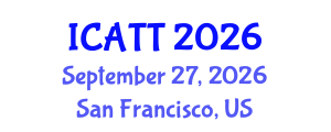 International Conference on Addiction Treatment and Therapy (ICATT) September 27, 2026 - San Francisco, United States International Conference on Addiction Treatment and Therapy (ICATT) September 27, 2026 - San Francisco, United States