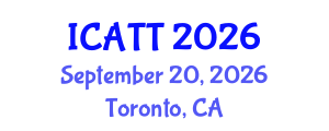 International Conference on Addiction Treatment and Therapy (ICATT) September 20, 2026 - Toronto, Canada International Conference on Addiction Treatment and Therapy (ICATT) September 20, 2026 - Toronto, Canada