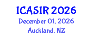 International Conference on Administrative Science and International Relations (ICASIR) December 01, 2026 - Auckland, New Zealand International Conference on Administrative Science and International Relations (ICASIR) December 01, 2026 - Auckland, New Zealand