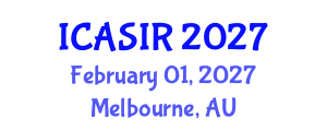 International Conference on Administrative Science and International Relations (ICASIR) February 01, 2027 - Melbourne, Australia International Conference on Administrative Science and International Relations (ICASIR) February 01, 2027 - Melbourne, Australia