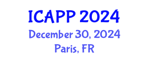 International Conference on Adolescent Psychiatry and Psychology (ICAPP) December 30, 2024 - Paris, France