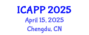 International Conference on Adolescent Psychiatry and Psychology (ICAPP) April 15, 2025 - Chengdu, China