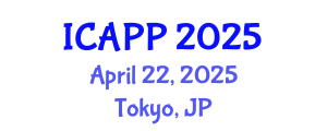 International Conference on Adolescent Psychiatry and Psychology (ICAPP) April 22, 2025 - Tokyo, Japan
