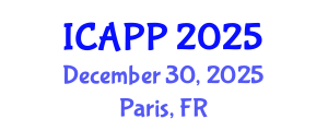 International Conference on Adolescent Psychiatry and Psychology (ICAPP) December 30, 2025 - Paris, France