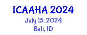 International Conference on Adsorption Analysis and Heterogeneous Adsorption (ICAAHA) July 15, 2024 - Bali, Indonesia