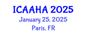 International Conference on Adsorption Analysis and Heterogeneous Adsorption (ICAAHA) January 25, 2025 - Paris, France