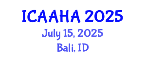 International Conference on Adsorption Analysis and Heterogeneous Adsorption (ICAAHA) July 15, 2025 - Bali, Indonesia