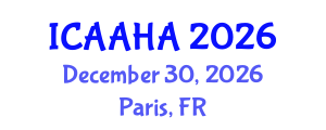 International Conference on Adsorption Analysis and Heterogeneous Adsorption (ICAAHA) December 30, 2026 - Paris, France International Conference on Adsorption Analysis and Heterogeneous Adsorption (ICAAHA) December 30, 2026 - Paris, France
