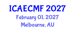 International Conference on Adult Education, Challenges and Motivating Factors (ICAECMF) February 01, 2027 - Melbourne, Australia International Conference on Adult Education, Challenges and Motivating Factors (ICAECMF) February 01, 2027 - Melbourne, Australia