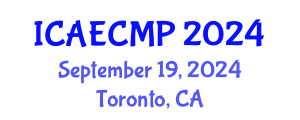 International Conference on Adult Education, Comparative Methods and Principles (ICAECMP) September 19, 2024 - Toronto, Canada