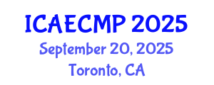 International Conference on Adult Education, Comparative Methods and Principles (ICAECMP) September 20, 2025 - Toronto, Canada