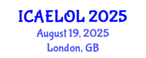 International Conference on Adult Education, Lifelong and Optimal Learning (ICAELOL) August 19, 2025 - London, United Kingdom