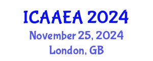 International Conference on Advanced Aerospace Engineering and Aerostructures (ICAAEA) November 25, 2024 - London, United Kingdom